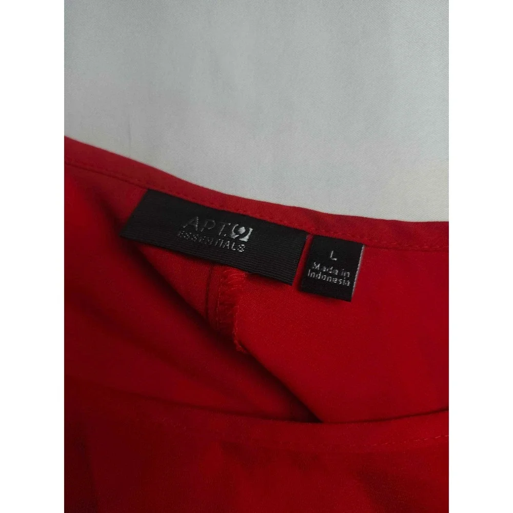 Apt. 9 Essentials Womens Red Adjustable Strap Camisole Tank Top Large